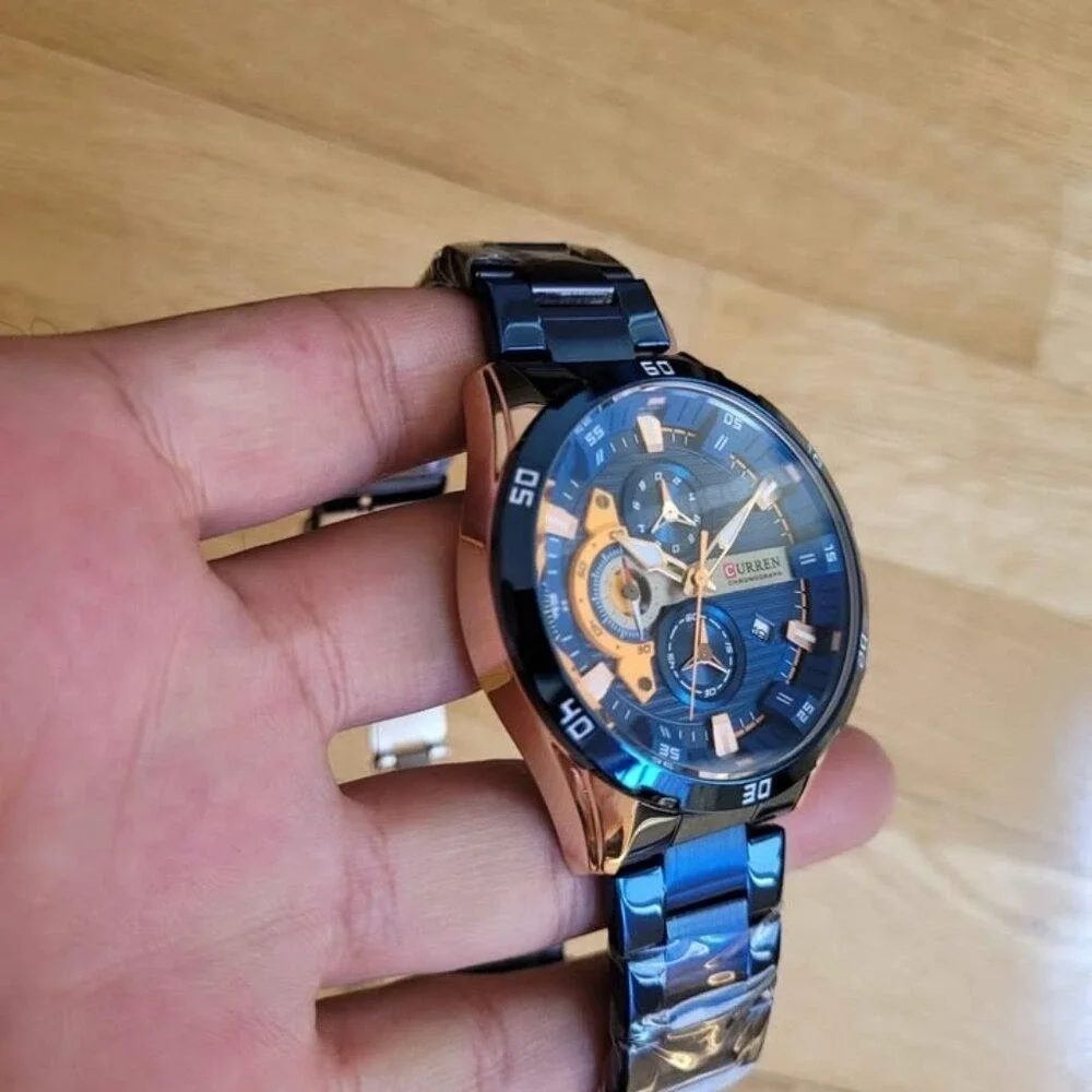 CURREN Stylish Chronograph Stainless Steel Watch for Men‎